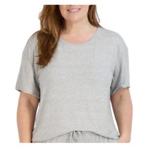 Live 2 Lounge Women’s Gray Lounge Top Short Sleeve S/M
